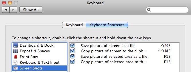 keyboard shortcut for screenshot of window on mac